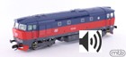 Motorová lokomotiva 751 314 Bardotka, ČD, TT 1:120, ozvučen Jacek Sound