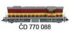 Motorová lokomotiva 770 088 Čmelák, ČD, TT 1:120
