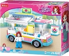 Ambulance, kostky shodné s LEGO