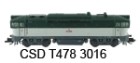 Motorová lokomotiva T478 3016 Brejlovec, ČSD, TT 1:120